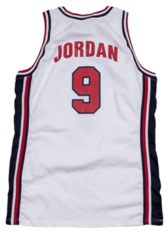 1992 Michael Jordan Game Used Team USA "Dream Team" Barcelona Summer Olympics White Jersey (MEARS)